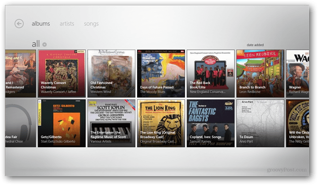 Windows 8: Zune Pass til Live On i Music Metro-app