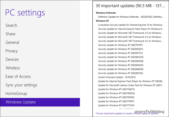 Windows RT-opdatering