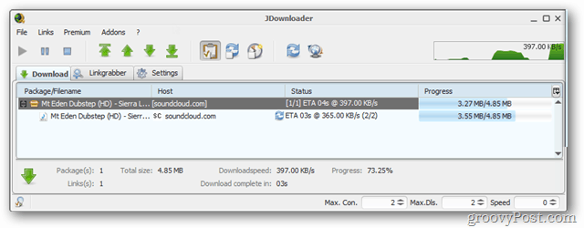 jdownloader download-fane