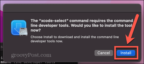 installer xcode kommandolinjeværktøjer