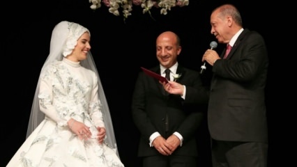 Præsident Erdoğan stedfortræder Ali İhsan Arslan var vidne til ægteskab
