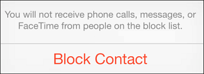 Bloker opkaldere iOS 7