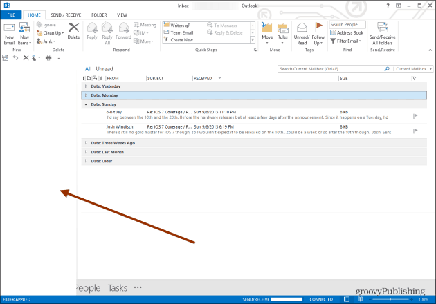 Sikkerhedsproblem, der er afhjulpet af kritisk Outlook, og hvordan man løser Tom Outlook 2013-mappepanel