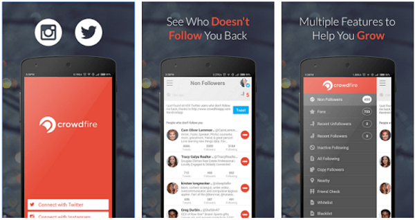 Crowdfire hjælper dig med at offentliggøre på Twitter og Instagram, administrere dine tilhængere og mere.