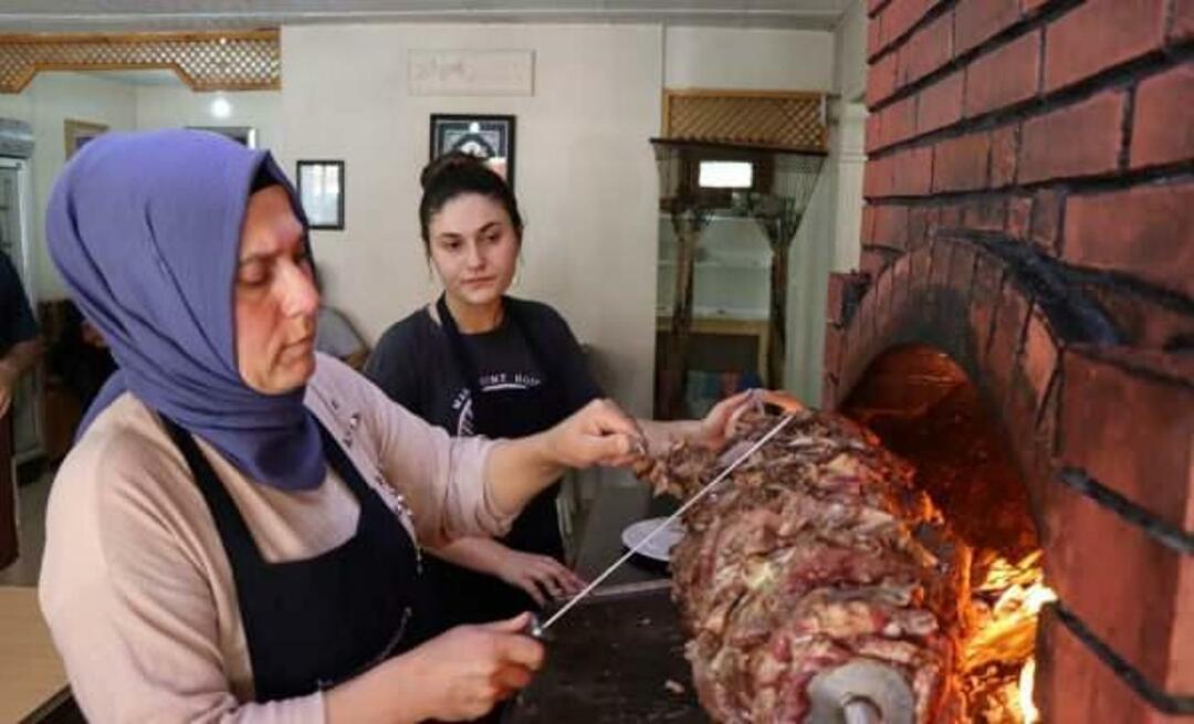 En første gang fra mor og datter i Erzurum! De driver en cag kebab butik