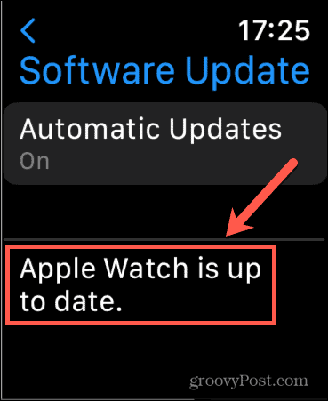 apple watch opdateret