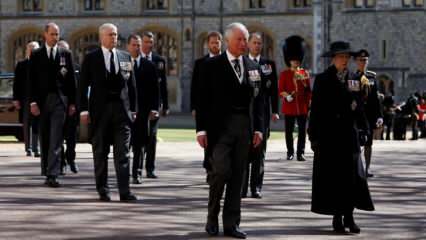 Kongeriget England er blevet sort! Billeder fra prins Philips begravelse ...