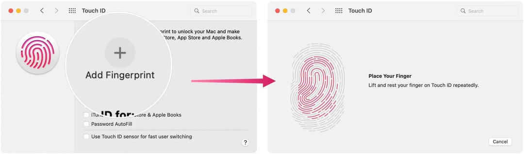 Problemer med Touch ID: Tilføj fingeraftryk