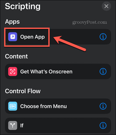 iphone genveje åbner app