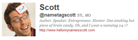 scott the name tag guy