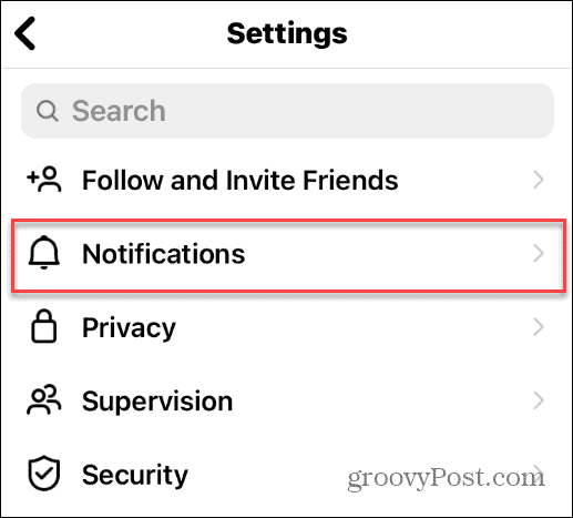 instagram notifikationer
