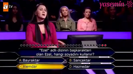 Spørgsmålet om Ezel-serien, der markerede Who Who Want To Be a Millionaire-konkurrencen!