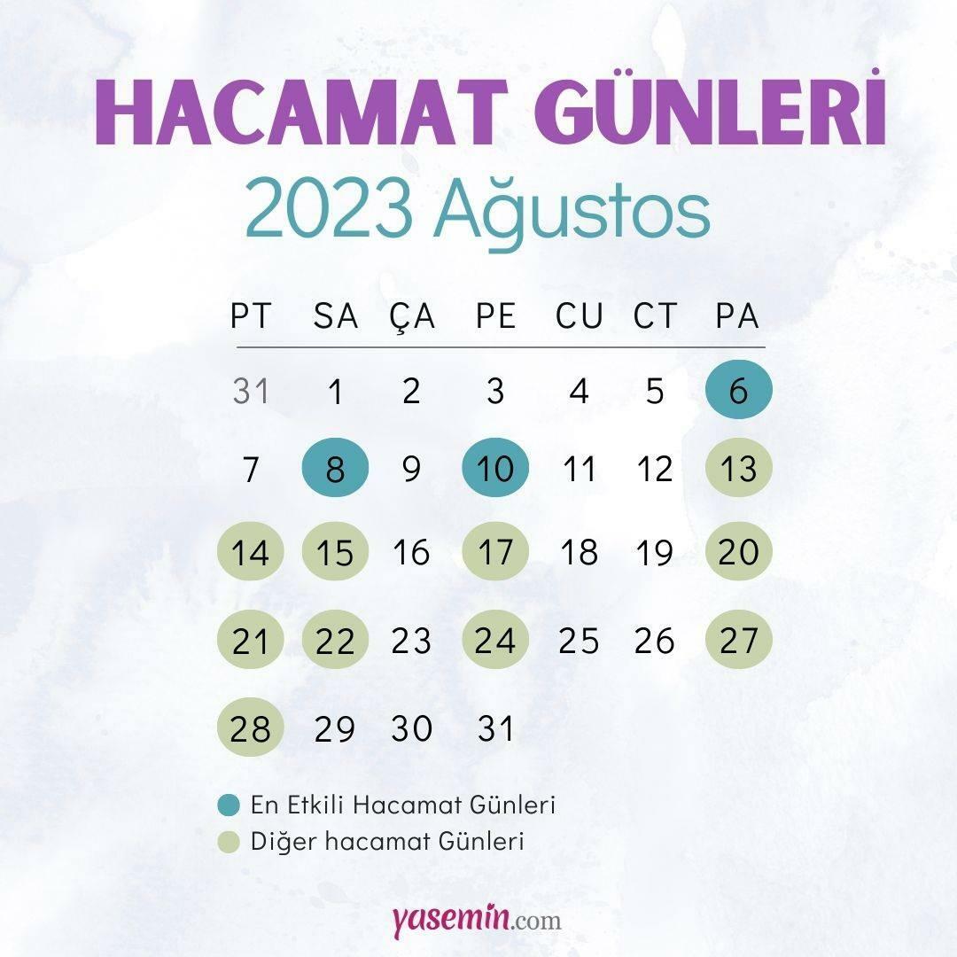 August Hijama Days Kalender 2023