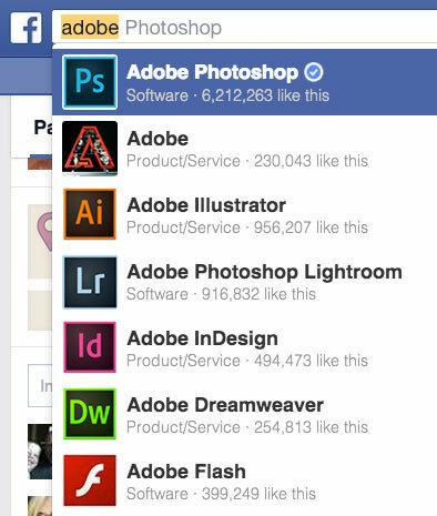 Adobe facebook egenskaber
