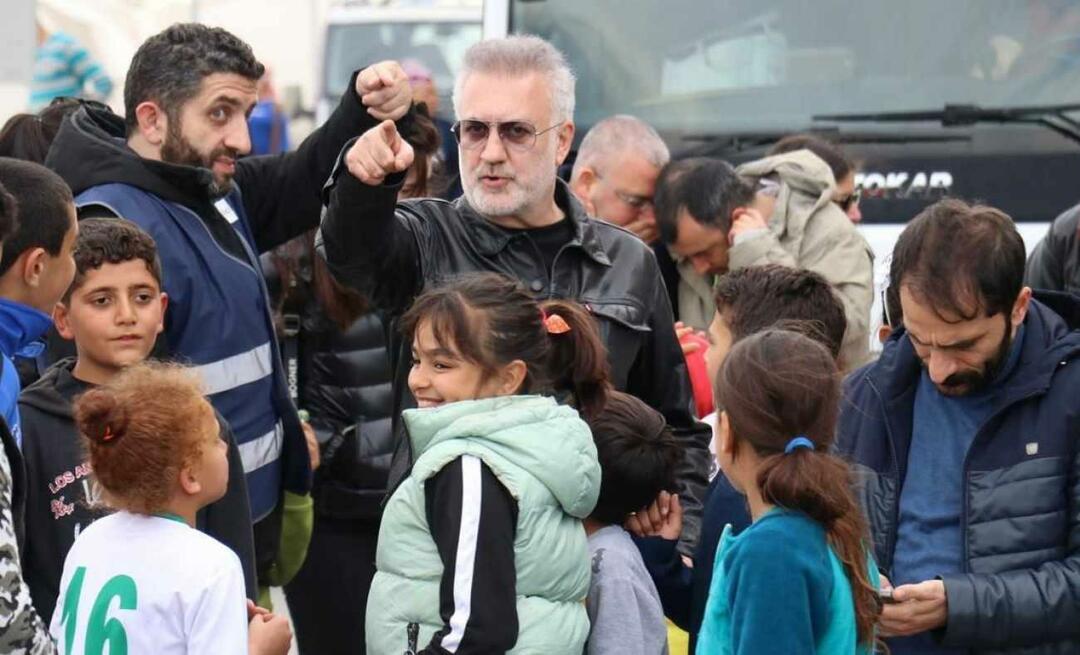Tamer, der tog til jordskælvsområdet, mødtes med børn fra Karadağ! "Vi er her for at muntre dig op"