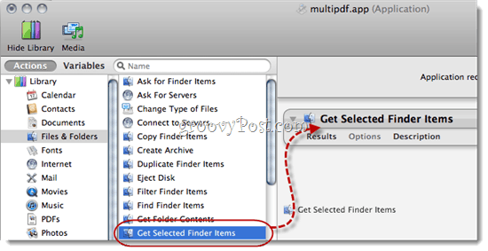 Kombiner PDF-filer ved hjælp af Automator vha. Mac OS X