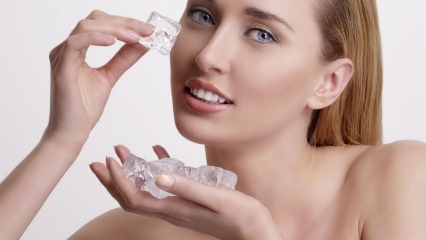 Hvad er fordelene ved is for huden? Påføres is på acne?