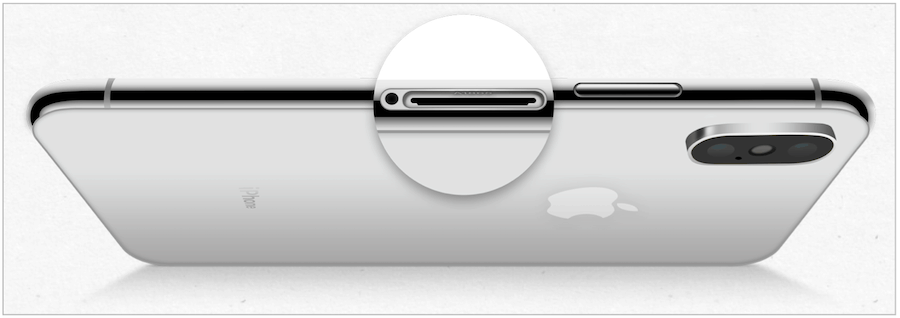 iPhone SIM-bakke åben