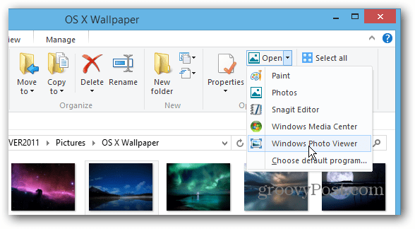 Vælg Program Windows Explorer
