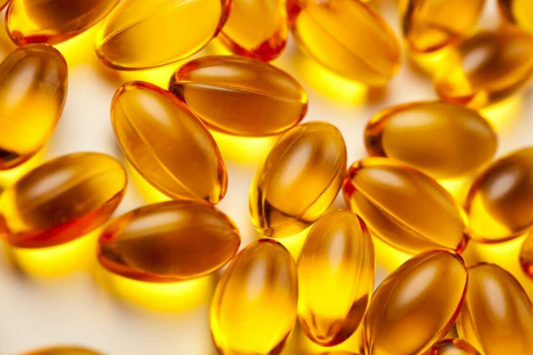E-vitamin kan også suppleres i pilleform.