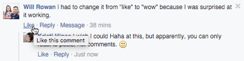 facebook kommentar uden reaktioner