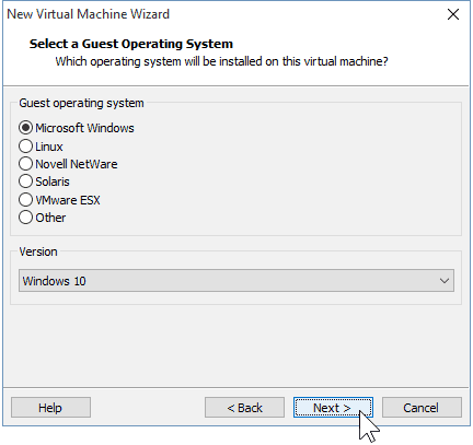 04 Vælg OS Windows 10 32-bit 64-bit
