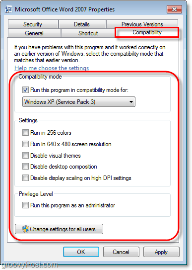 hvordan man ser kompatibilitetsoplysningerne til et Windows 7-program