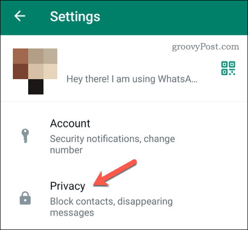 Åbn Androids privatlivsindstillinger