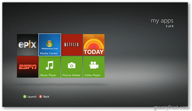 Windows 7 Media Center med Xbox 360 - Stream digitale medier