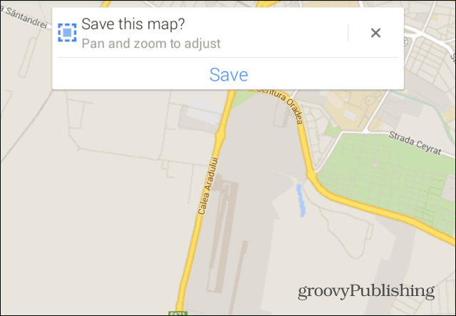 Google Maps gemme panorering