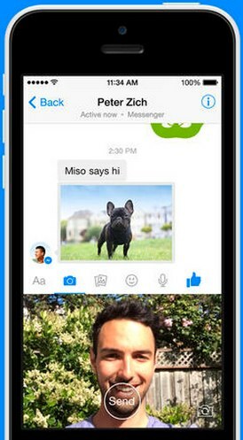 facebook messenger sende fotos