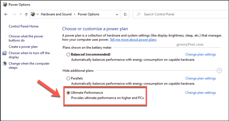 Aktivér Ultimate Performance Mode i Windows 10