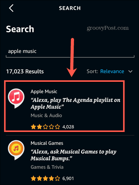 alexa apple music færdighed