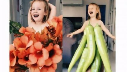 Hun lavede tøj til sin datter af frugt og grøntsager!