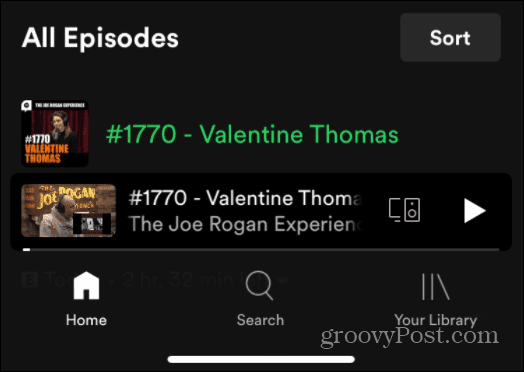 Brug Spotify stemmekommandoer Joe Rogan JRE podcast