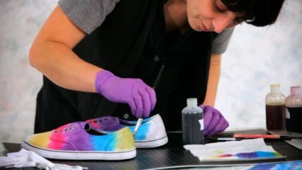Hvordan man maler klud sko? 