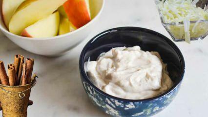 Revet æble og kanel yoghurt trio, der gør det som en gren! Hvordan laver man æbleyoghurt detox?