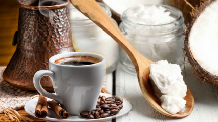 Kaffeopskrift, der hjælper med at tabe sig! Hvordan laver man kaffe af kokosolie?