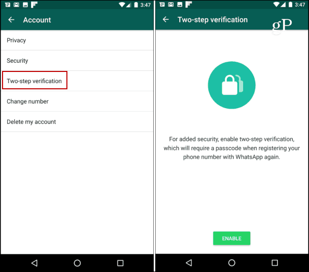 Sådan sikres din WhatsApp-konto med totrinsbekræftelse