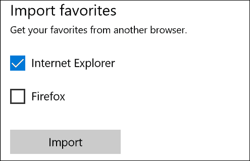 Importer fra Firefox