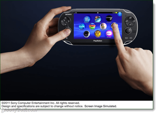 Sony PSP2 berøringsskærm