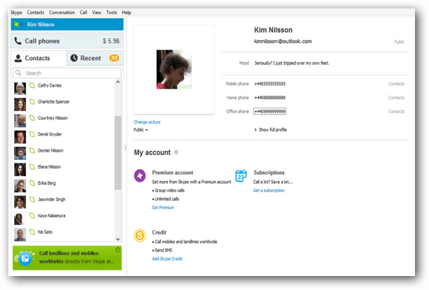Skype 6.1-opdatering til Windows inkluderer Outlook-integration