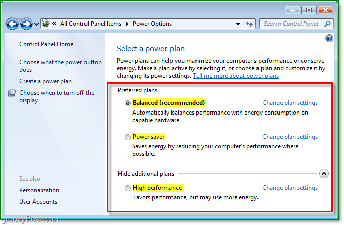 Administrer Windows 7 Power Saver-indstillinger [Sådan gør du]