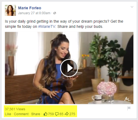 marie forleo videoindlæg på facebook