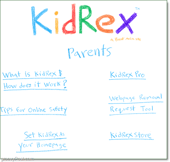 kidrex forældres menu