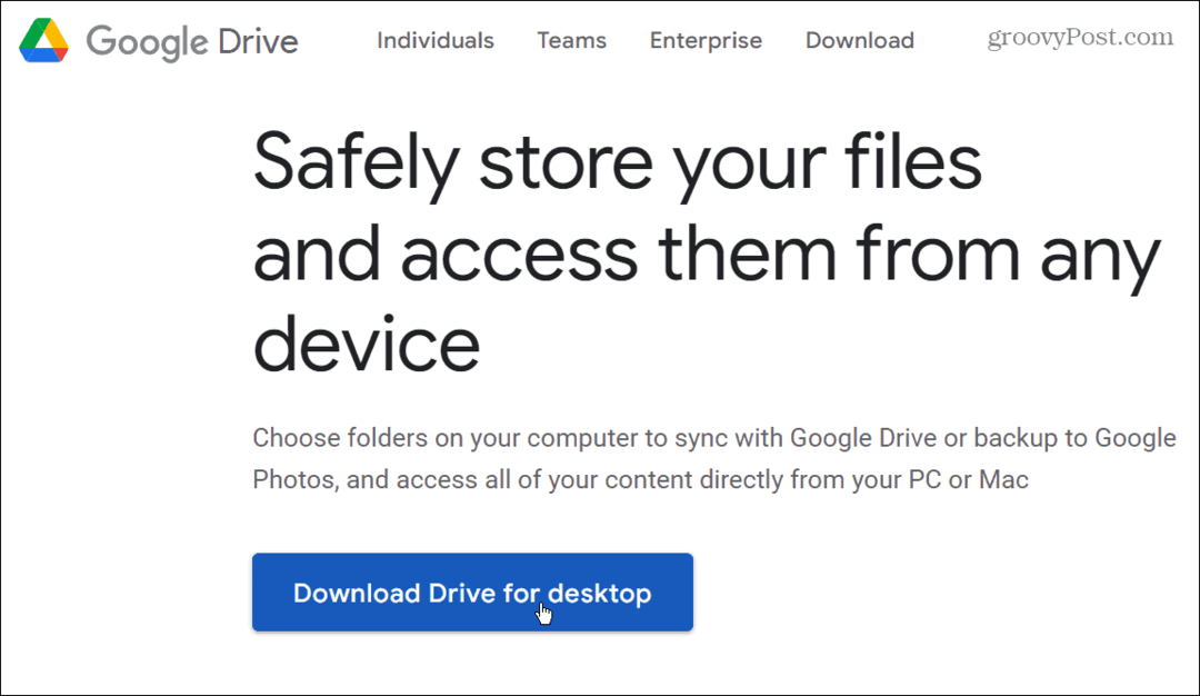 Sådan tilføjes Google Drev til File Explorer