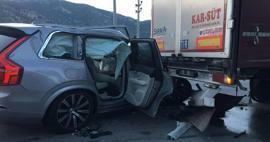 Hans køretøj kolliderede med en lastbil: Tan Taşçı havde en trafikulykke