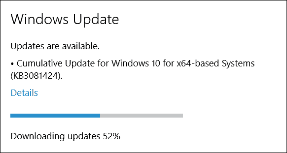 Microsoft frigiver kumulativ opdatering af Windows 10 (KB3081424)