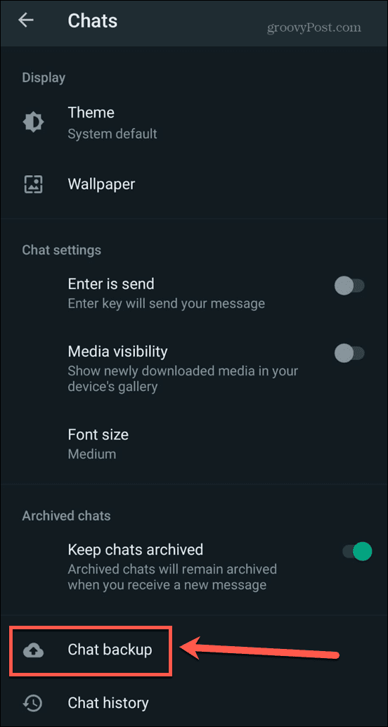 whatsapp chat backup