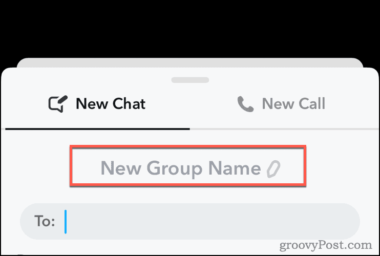 Rediger gruppenavn i Snapchat